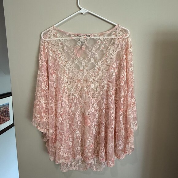3X American Rag Pink Lace Blouse - Picture 7 of 7